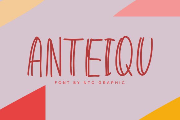 Anteiqu: A Timeless Handwritten Font for Makers