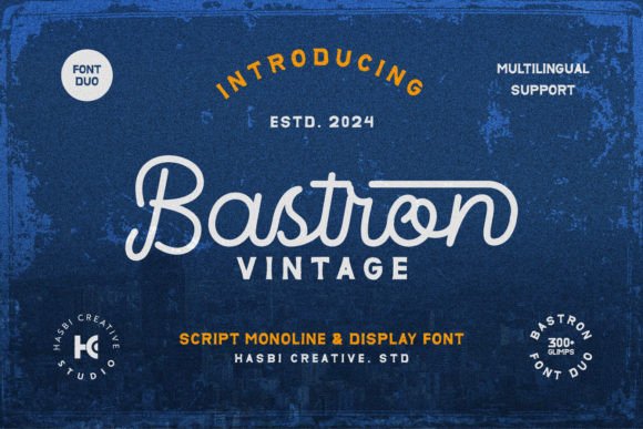 Bastron Vintage: A Designer's Take on Retro Script