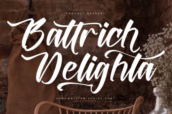 Battrich Delighta: A Dazzling Script Font for Web Design
