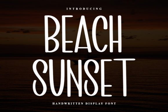 Beach Sunset Font Review for Web Design