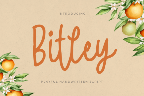 Bitley: A Handwritten Font for Editorial Warmth