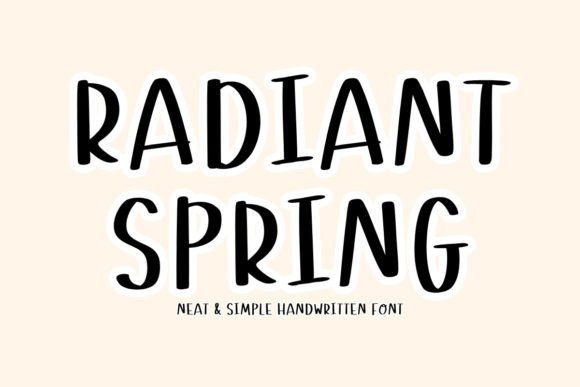 Bringing Radiantspring Font to Life in Handmade Shops
