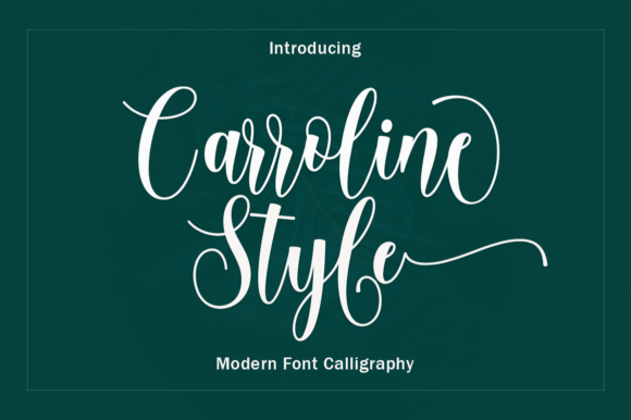 Carroline Style: A Natural Script Font for Modern Branding