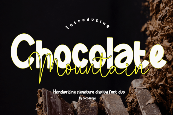 Chocolate Mountain: A Script Font for Editorial Elegance