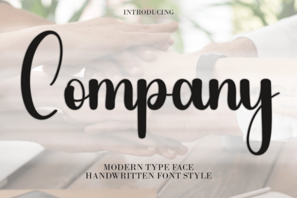 Company Font: A Modern Handwritten Typeface for Makers