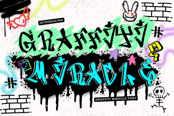 Graffiti Miracle: A Bold Typeface for Modern Brand Identity