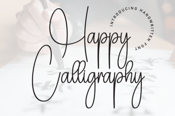 Happy Calligraphy: A Warm Handwritten Font for Editorial Design