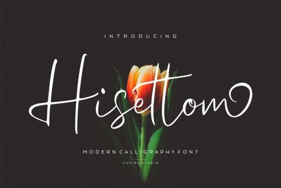 Hisettom: A Script Font for Editorial Elegance