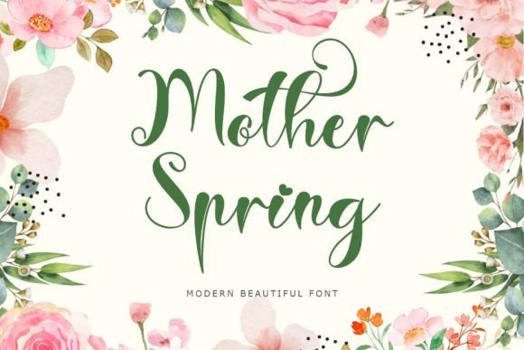 Mother Spring: A Handwritten Font for Editorial Warmth