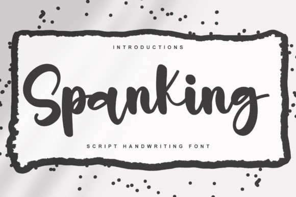 Spanking: A Youthful Script Typeface for Editorial Design