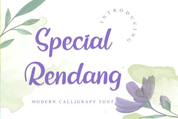 Special Rendang: A Handwritten Typeface for Web Design