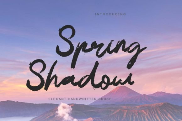Spring Shadow: A Handwritten Font for Editorial Design