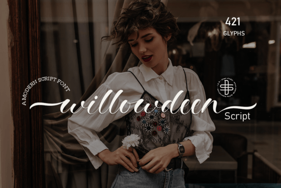 Willowdeen: A Modern Script Typeface for Editorial Design