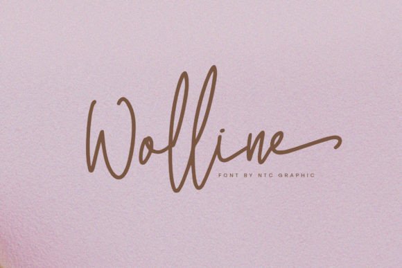 Wolline: A Minimalist Script Font for Editorial Design
